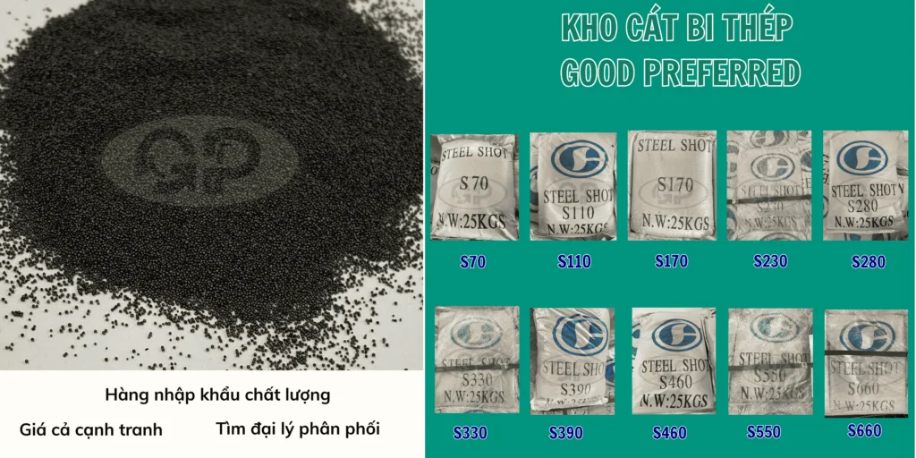 Hạt bi thép làm sạch bề mặt kim loại
